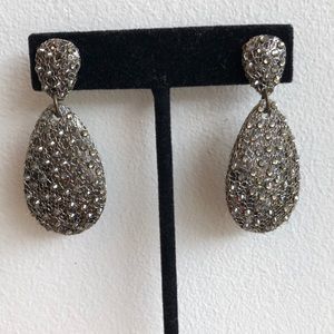 Pewter Teardrop Roni Blanshay Earring
